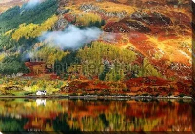 Картина маслом Красочная осень в высокогорье Шотландии