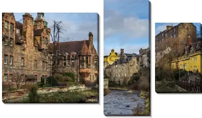 Живописнейшая деревня Дин в центре Эдинбурга (Шотландия)