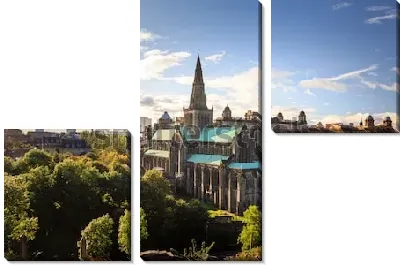Модульная картина Великолепная вид на кафедральный собор Глазго в солнечный день (Шотландия)