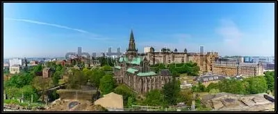 Картина Панорама Глазго с видом на кафедральный собор Святого Мунго (Шотландия)