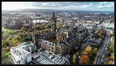 Картина Панорама Глазго с видом на здание Университета