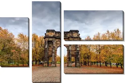 Модульная картина Арочный вход в старейший парк Глазго Грин (Глазго, Шотландия)