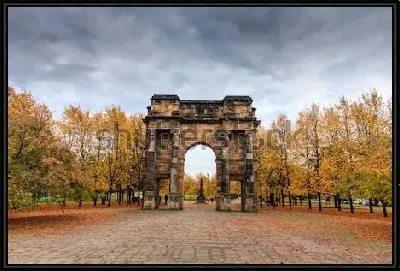 Картина Арочный вход в старейший парк Глазго Грин (Глазго, Шотландия)
