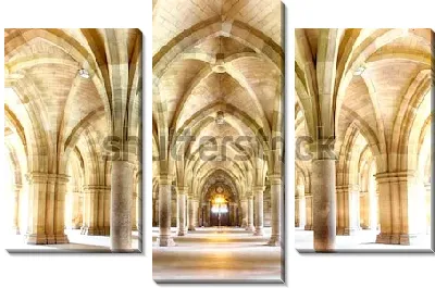 Модульная картина Потоки солнечного света в одном из великолепных залов Университета Глазго