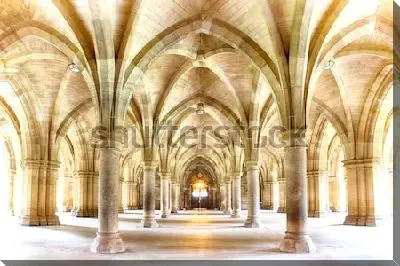 Потоки солнечного света в одном из великолепных залов Университета Глазго