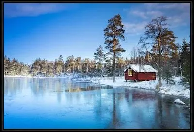 Зима в Швеции