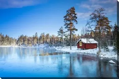 Зима в Швеции