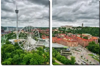 Модульная картина Парк развлечений Лисеберг в Гётеборге (Швеция)