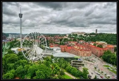 Картина Парк развлечений Лисеберг в Гётеборге (Швеция)