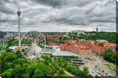 Парк развлечений Лисеберг в Гётеборге (Швеция)