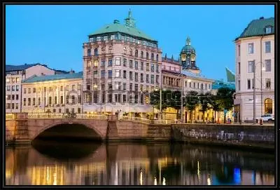 Красивый канал в историческом центре Гётеборга (Швеция) №2