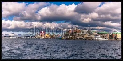 Картина Красивая панорама набережной Гётеборга (Швеция)