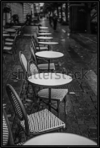 Картина Столики летнего кафе на уютной улочке Гётеборга (Швеция)