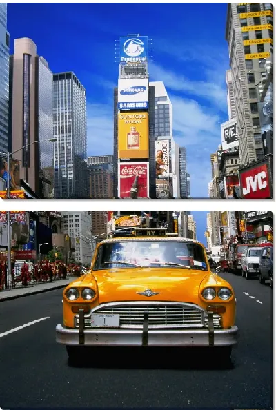 Модульная картина Такси №3