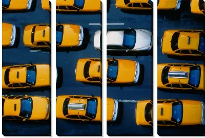 Модульная картина Такси №4