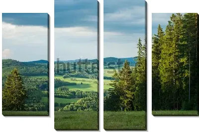 Великолепный зелёный пейзаж (Чехия) 