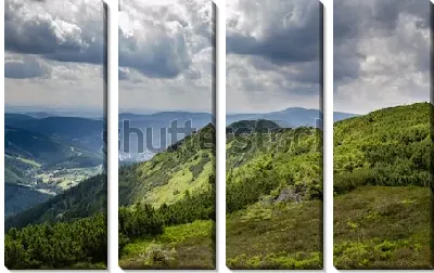 Великолепная панорама Национального парка Крконоше (Чехия)