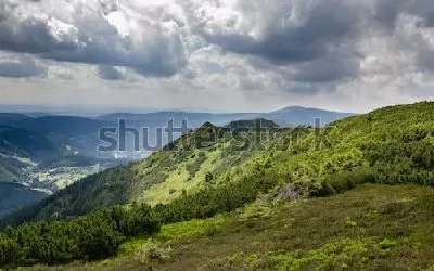 Плакат Великолепная панорама Национального парка Крконоше (Чехия)