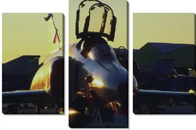 Модульная картина Самолет