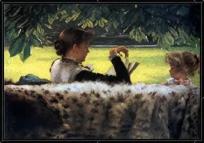 Картина Чтение истории (Reading a Story)
