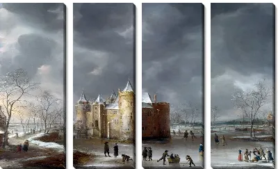 Замок Мейден зимой (The Castle of Muiden in Winter)