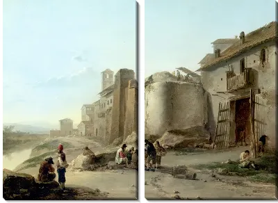 Модульная картина Вид на Тибр (A View on the Tiber)
