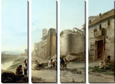 Модульная картина Вид на Тибр (A View on the Tiber)