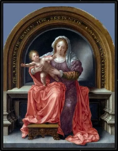 Картина Мадонна с младенцем (The Virgin and Child) №17