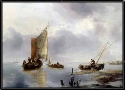 Небольшое судно при ветреной погоде ( A Small Vessel in Light Airs, and Another Ashore)