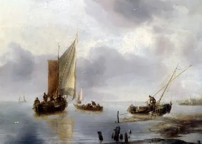 Небольшое судно при ветреной погоде ( A Small Vessel in Light Airs, and Another Ashore)