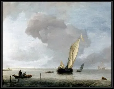 Небольшие голландские суда при легком ветре (A Small Dutch Vessel before a Light Breeze)