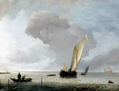 Небольшие голландские суда при легком ветре (A Small Dutch Vessel before a Light Breeze)