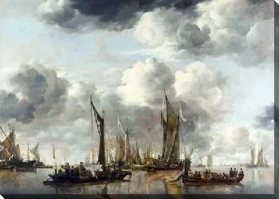 Голландские яхты (A Shipping Scene with a Dutch Yacht firing a Salute)