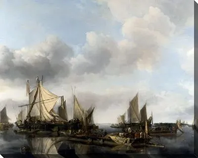 Картина Река (A River Scene )