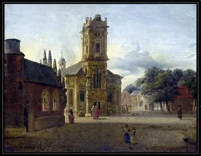 Площадь перед церковью (A Square before a Church)