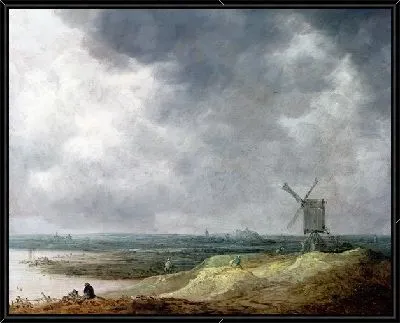 Мельница у реки (A Windmill by a River)