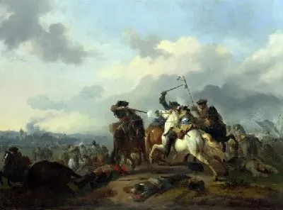 Картина Битва (A Battle)