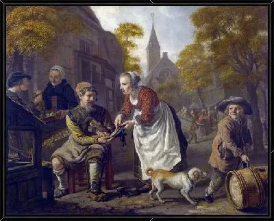 Деревенская сцена с сапожником (A Village Scene with a Cobbler)