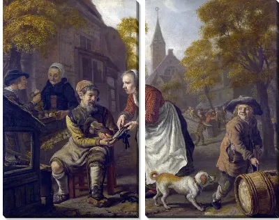 Деревенская сцена с сапожником (A Village Scene with a Cobbler)