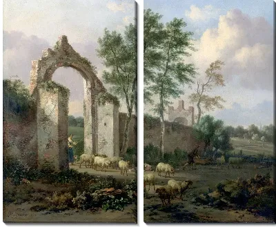 Картина Пейзаж с аркой (A Landscape with a Ruined Archway)