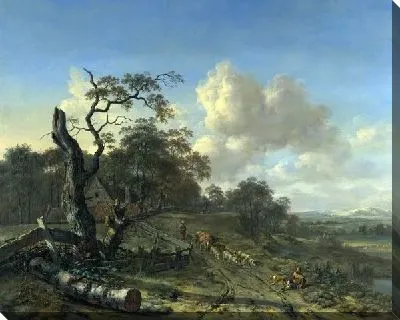 Картина Пейзаж с мертвым деревом (A Landscape with a Dead Tree)