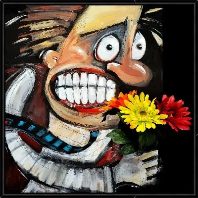 Яркий цирковой коллаж-приглашение на цирковое представление