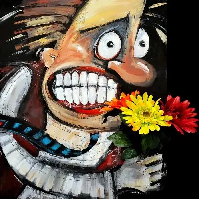 Яркий цирковой коллаж-приглашение на цирковое представление