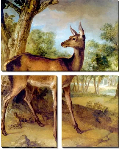 Картина Бдительная лань (The Watchful Doe)