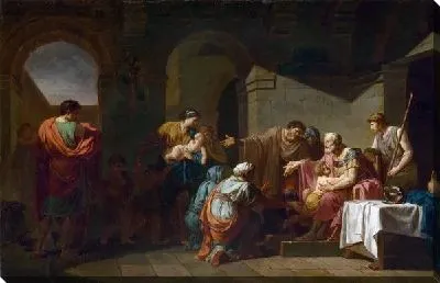 Картина Велизарий у гостеприимного крестьянина (Belisarius receiving Hospitality from a Peasant)