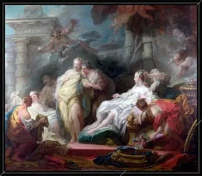 Психея показывает своим сестрам подарки от Амура (Psyche showing her Sisters her Gifts from Cupid)