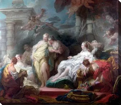 Психея показывает своим сестрам подарки от Амура (Psyche showing her Sisters her Gifts from Cupid)