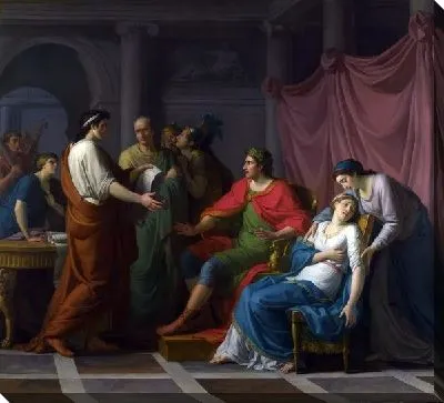 Картина Вергилий читает Энеиду Августу и Октавии (Virgil reading the Aeneid to Augustus and Octavia)