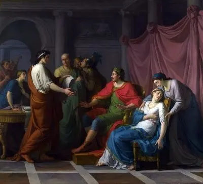 Картина Вергилий читает Энеиду Августу и Октавии (Virgil reading the Aeneid to Augustus and Octavia)