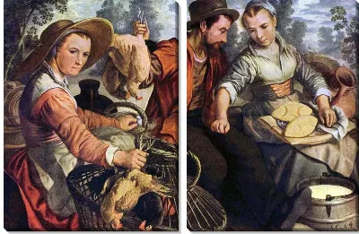 Картина На рынке (On the market)